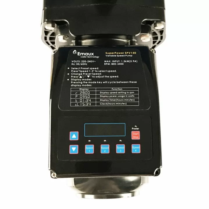 Насос для басейну Emaux SPV150 (220 В. 20 м3/год. 1.5 HP). зі змінною швидкістю Київ - фото 3