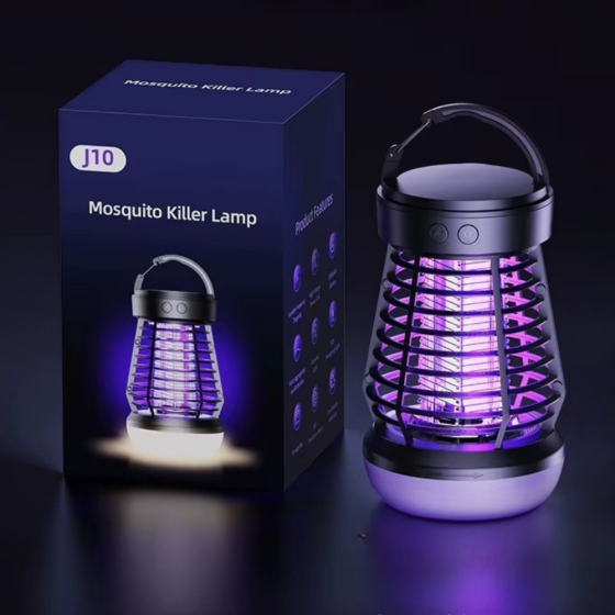 Антимоскитная лампа аккумуляторная портативная с ловушкой от насекомых,светильник уничтожитель комаров и мух Каменец-Подольский