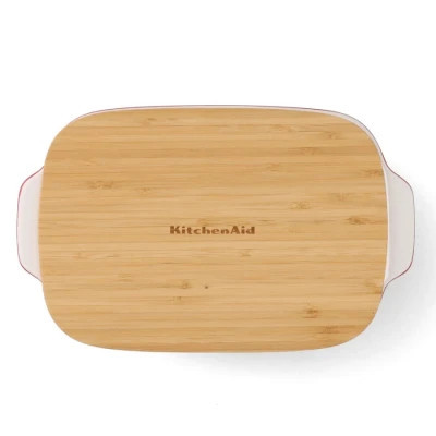 Форма для выпечки KitchenAid з кришкою керамогранітна 1,9 л Червона (CC006106-001) Винница - изображение 3