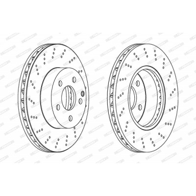 Гальмівний диск FERODO DDF1693C Вінниця - фото 1