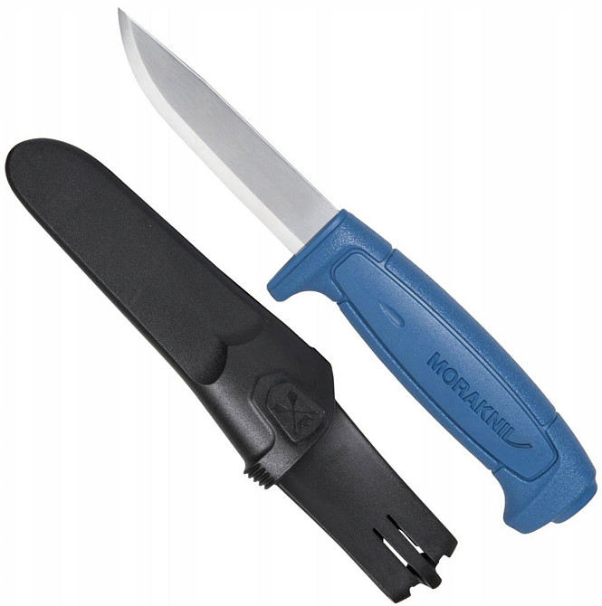 Туристичний Ніж із чохлом Morakniv "Basic 546" Blue (12241) Нержавіюча сталь Нововолинськ - фото 1