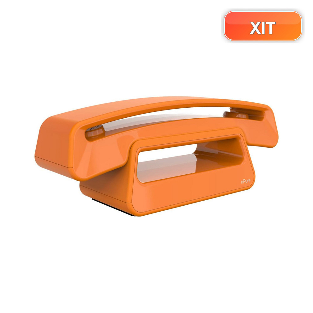 Телефон беспроводной Alcatel ePure Iconic DECT оранжевый дисплей 3 строки блокировка вызовов книга 100 Киев - изображение 1