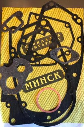 Прокладки двигателя (набор) мотоцикл Минск 12V (паронит+медь) Мукачево - изображение 1