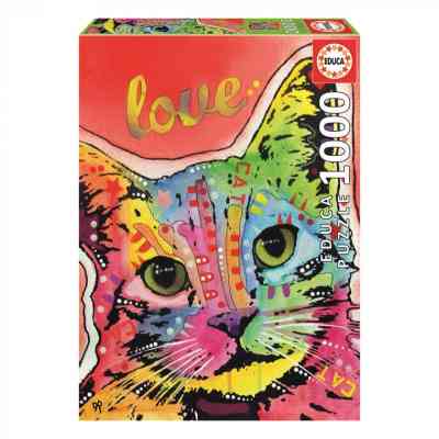 Пазл Educa Tilt Cat Love, Дин Руссо 1000 елементів (6337235) Вінниця