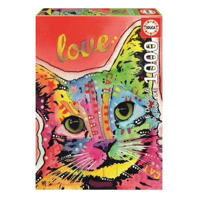 Пазл Educa Tilt Cat Love, Дин Руссо 1000 елементів (6337235) Вінниця - фото 1