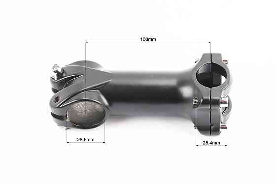 Винос керма MTB 28,6x25,4х100мм (6°), алюмінієвий, чорний YL-121 Київ