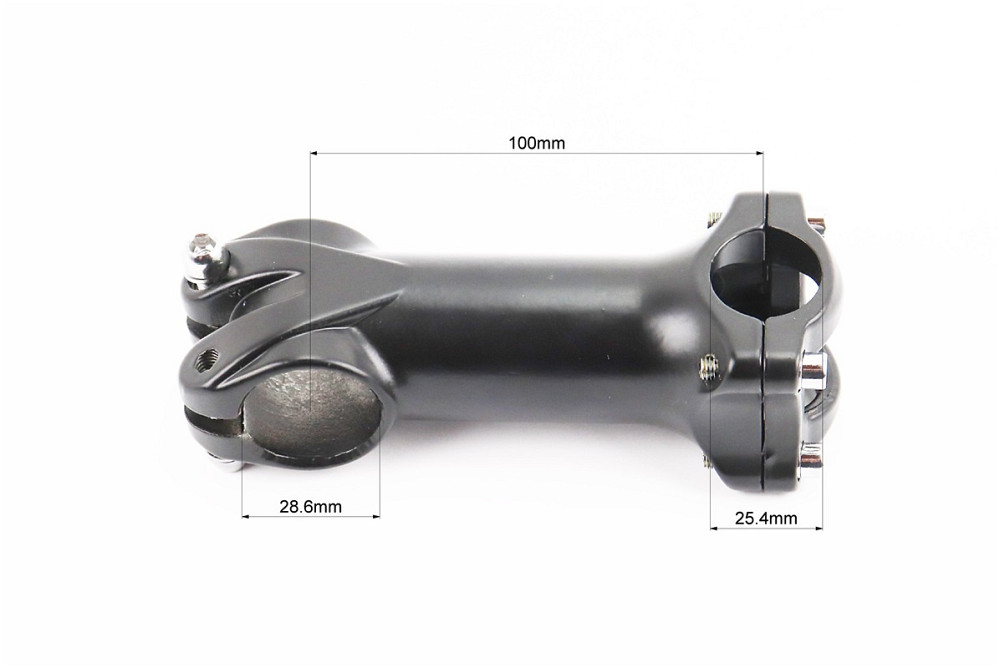 Винос керма MTB 28,6x25,4х100мм (6°), алюмінієвий, чорний YL-121 Київ - фото 2