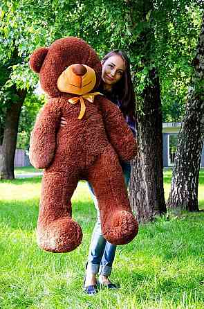 Плюшевий ведмедик М'яка іграшка Рафаель 140 см Шоколадний Тернопіль