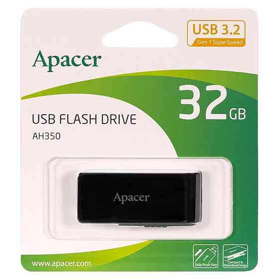 Флешка Apacer 32ГБ USB 3.2 чорна Київ