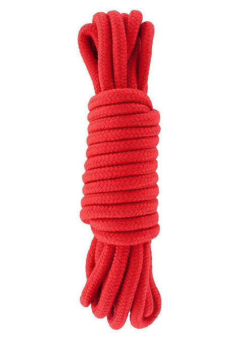 Мотузка для БДСМ BONDAGE ROPE 5 METER RED Sex Aura Київ - фото 1