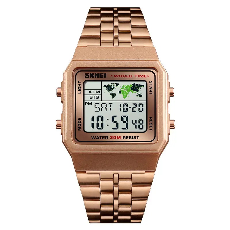 Чоловічий наручний годинник Skmei 1338 (Рожеве золото) Вінниця - фото 1