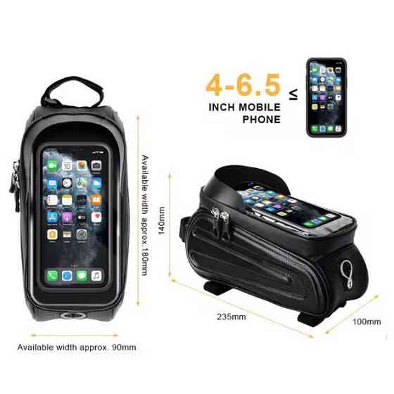 Велосумка F003/221G на руль с отделением под смартфон 23.5x10x14см ZW-61 Ивано-Франковск