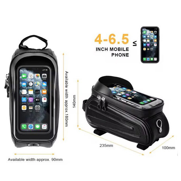 Велосумка F003/221G на руль с отделением под смартфон 23.5x10x14см ZW-61 Ивано-Франковск - изображение 1