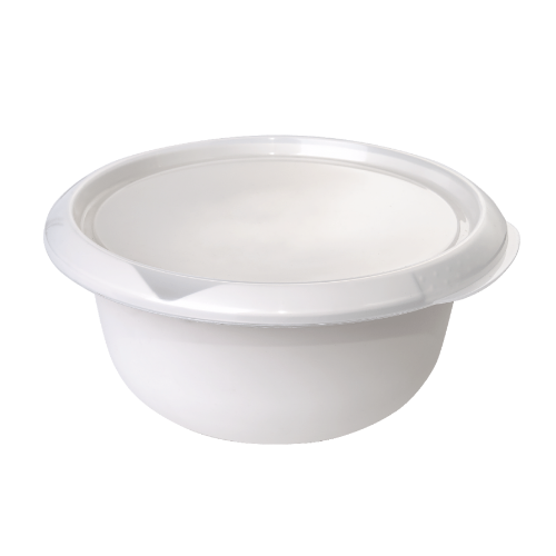 Миска з кришкою 2,75л пластик біла троянда/прозорий Алеана Житомир - фото 1