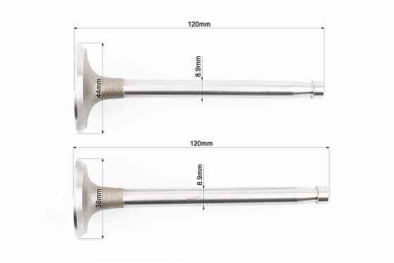 Клапан впускний (h-120; D-44; d-8,9), випускний (h-120; D-38; d-8,9) + клапанний механізмк-кт JD1105 Київ