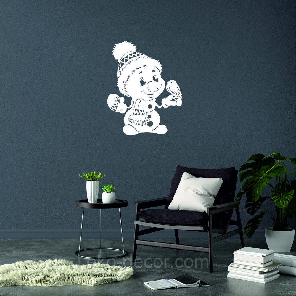 Декоративне настінне Панно «Сніговик», Декор на стену Київ - фото 7