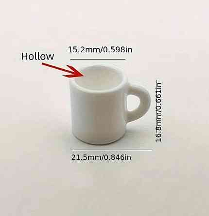 Набір мініатюрних чашок із смоли 10 шт для декору та DIY Київ