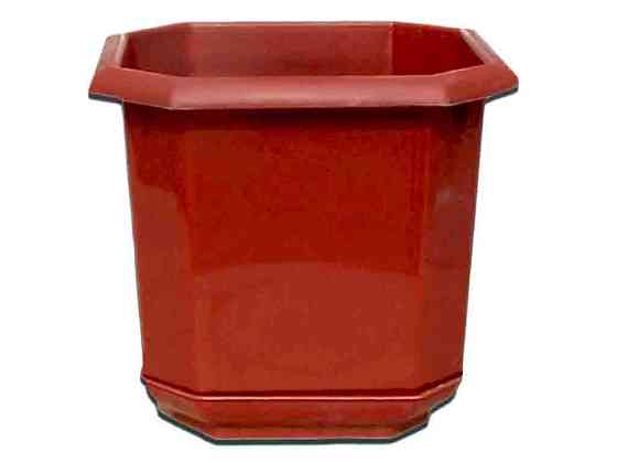 Вазон 1,2л 125х125мм из подст. восьмигр. террак. ТМ КОНСЕНСУС Solmir Киев