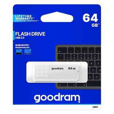 USB флеш накопичувач Goodram 64GB UME2 White USB 2.0 (UME2-0640W0R11) Вінниця