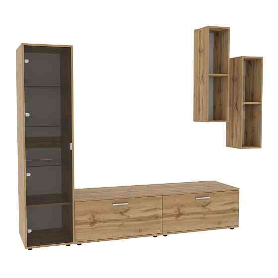 Стенка в гостиную Hugo-2, Дуб Аппалачи, 2060х520х1700 Львов