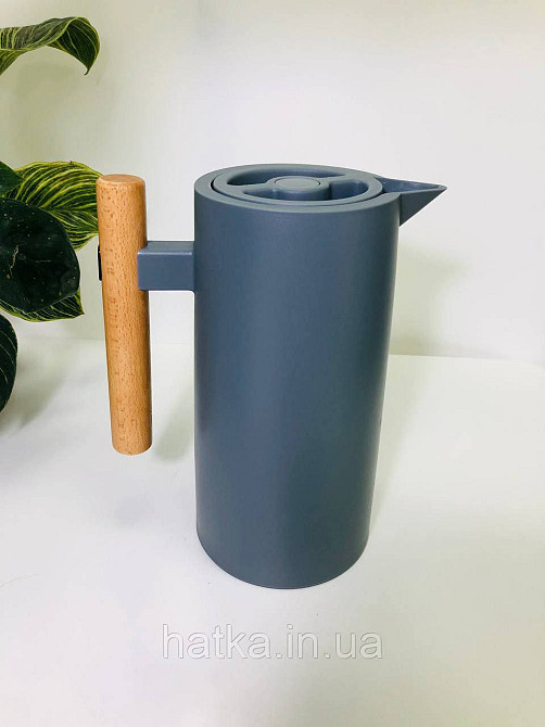 Термос «Лайнер» 1000 мл скляна колба пластиковий корпус утримання тепла до 12-24 годин 102-390 Київ - фото 1