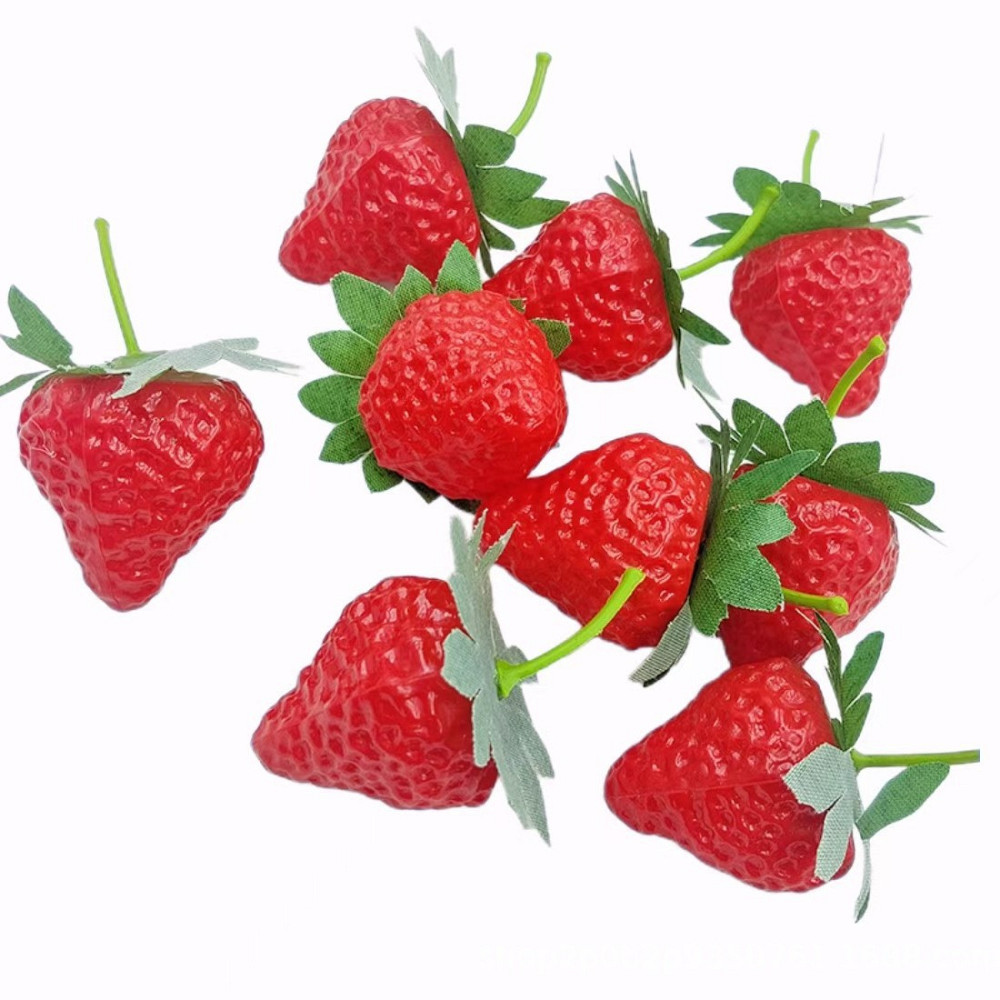 Искусственная клубника 19 штук 3 см красный Киев - изображение 5