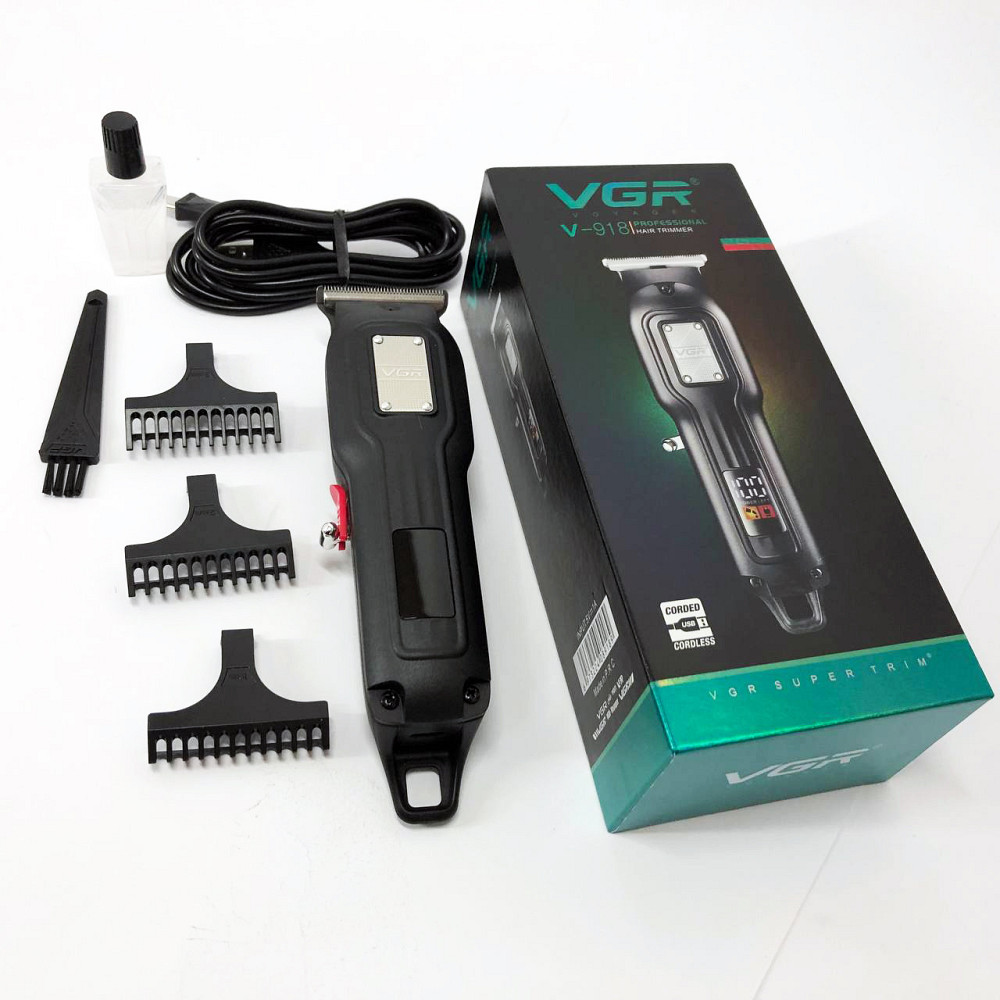 Домашня машинка акумуляторна для стрижки волосся VGR, Машинка для різних стрижок акумуляторна ZC-69 Львів - фото 17