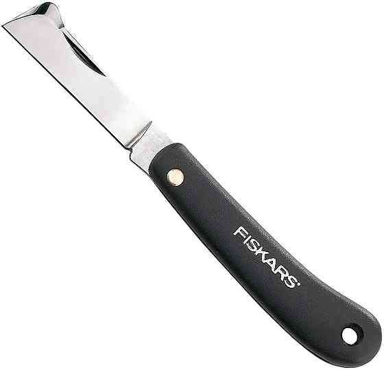 Складаний Ніж для щеплення рослин Fiskars "K60" (1001625/125900) Нержавіюча сталь Нововолинськ
