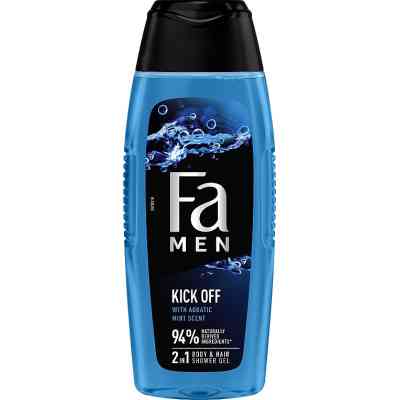 Гель для душа Fa Men Kick Off 2in1 Aqua Mint Scent Shower Gel 400 мл (9000101704211) Винница