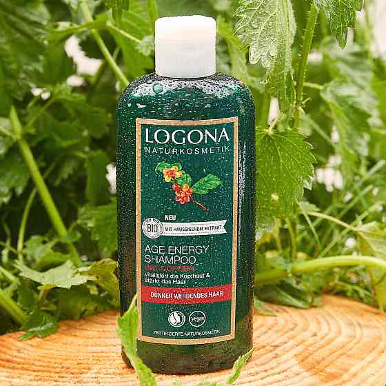БІО-Шампунь Зміцнення та Ріст для волосся з віковими змінами з Кофеїном Logona 250 мл Київ