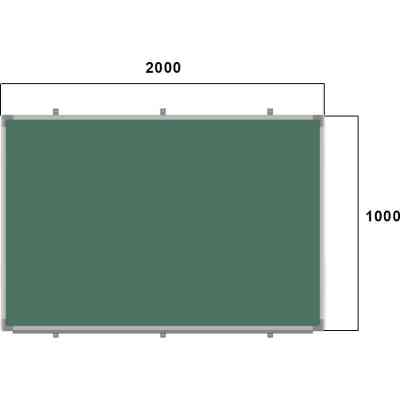 Шкільна дошка Sector офісна магнітно-крейдяна 200 х 100 см (К2010) Вінниця
