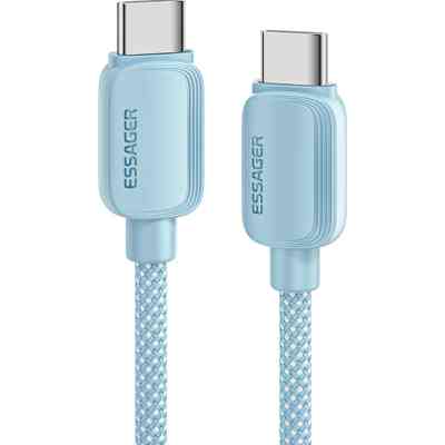 Дата кабель USB-C to USB-C 1.0m 100W blue Essager (EXCTT1-WL03-P) Винница