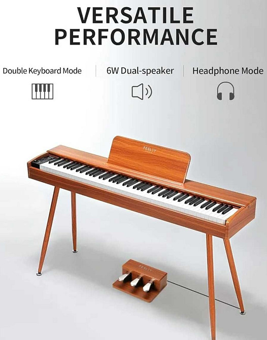 Цифровое пианино Fesley FEP760 (стойка, 3 педали, пюпитр, адаптер) Харьков - изображение 7