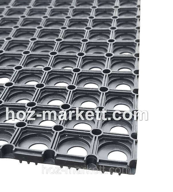 Килимок 150 х 100 х 1.6 см гумовий брудозахісний з отворами, гумове покриття Ковер 150 см х 100 см Харків - фото 5