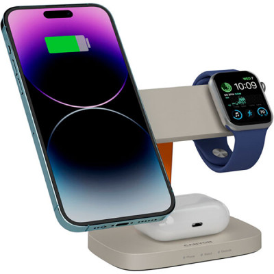 Зарядное устройство Canyon wireless charger HEXAGON WCS-310 3in1 LightGrey/Orange (CNS-WCS310LGOR) Винница - изображение 5