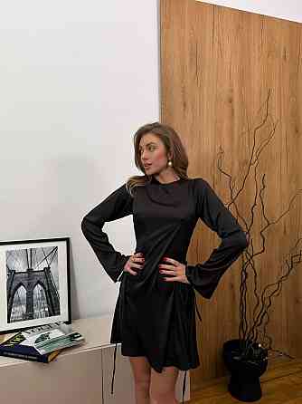 Женское стильное вечернее мини платье армани шелк Одесса