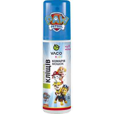 Спрей от насекомых Vaco Paw Patrol Sensitive От комаров, клещей и мошек с Icaridin 10% Для детей от 6 месяцев 80 мл (5901821953641) Винница