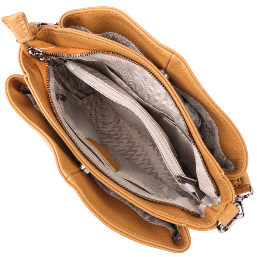 Женская сумка из натуральной кожи Vintage 23008 Рыжий Киев - изображение 7