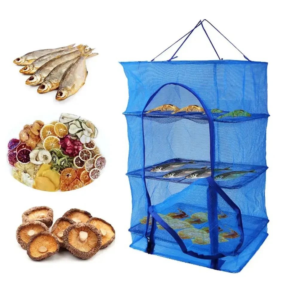 Сушка-сітка для риби, овочів, фруктів 3 рівня 40х40х60см Харків - фото 1