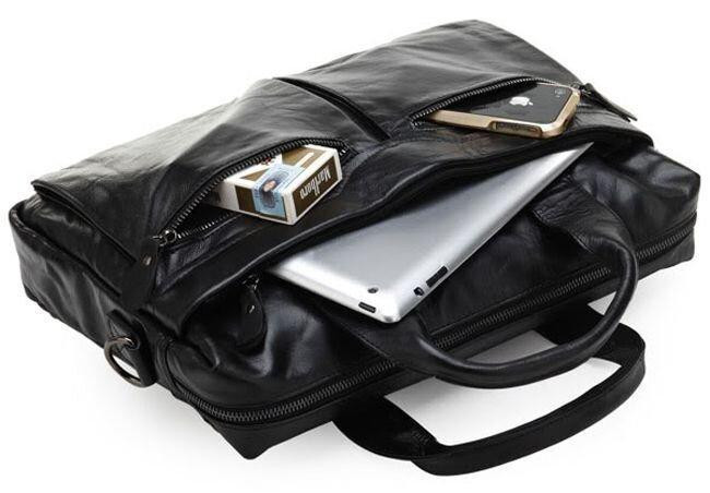 Сумка чоловіча для ноутбука і документів Чорна (Vintage) Київ - фото 1