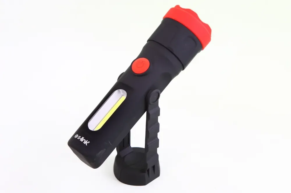 Ліхтарик ручного пласту. 130лм/3Вт S-link з магнітом (4 режими, під ААА батарейки) Вінниця - фото 1