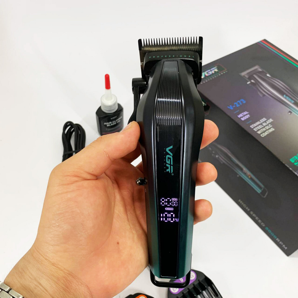 Машина для стрижки в домашніх умовах, Тример з насадками різної довжини, Чоловічий тример для окантовки HG-81 Львів - фото 2