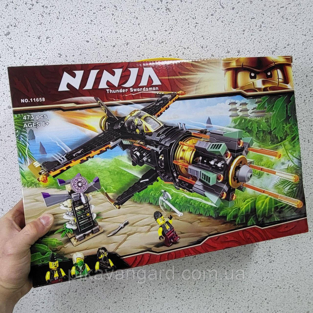 Конструктор блоковий Ninjago літак винищувач 473 деталі 11658 Хмельницький - фото 1