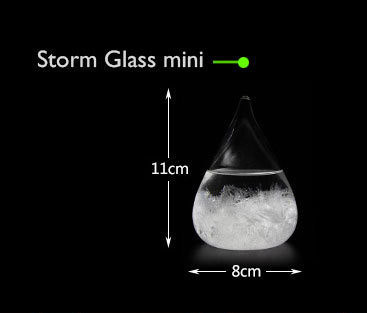 Барометр Штормглас крапля мала, Storm glass на дерев'яній підставці Кременчук - фото 2