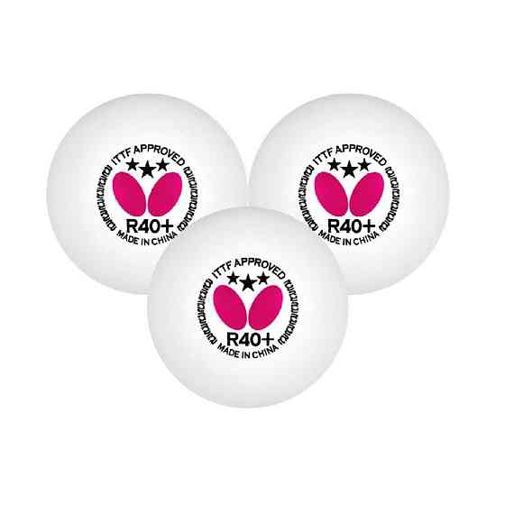 М'ячі для настільного тенісу BUTTERFLY 3 шт, білі Київ