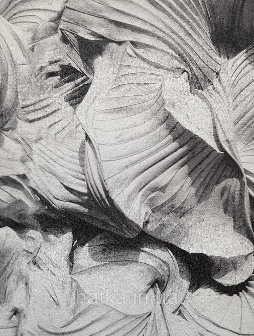 Шпалери вінілові на флізеліні гарячого тиснення DU&KA 1.06х10 вензель основа під штукатурку сірі коричневі Київ - фото 2