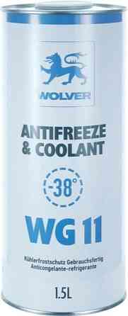 WOLVER ANTIFREEZE/COOLANT CONCENTRATE WG11 Blue 1.5L — Концентрат антифриза G11 для надежной защиты системы охлаждения Ковель