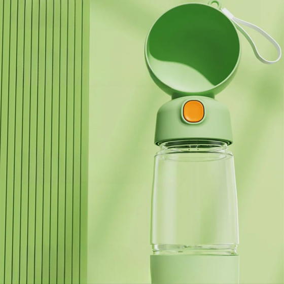 Поїлка-пляшка для собак 2-в-1 з контейнером для їжі,350мл,AND 123 SBR Київ