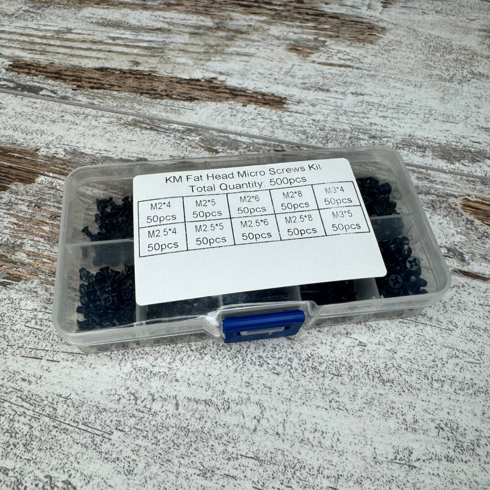 Винты микровинты потайные для ноутбуков M2 M2.5 M3 набор 500шт крепеж Киев - изображение 2
