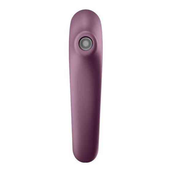 Вакуумный стимулятор с вибрацией Satisfyer Dual Kiss Wine Red Sex Aura Киев